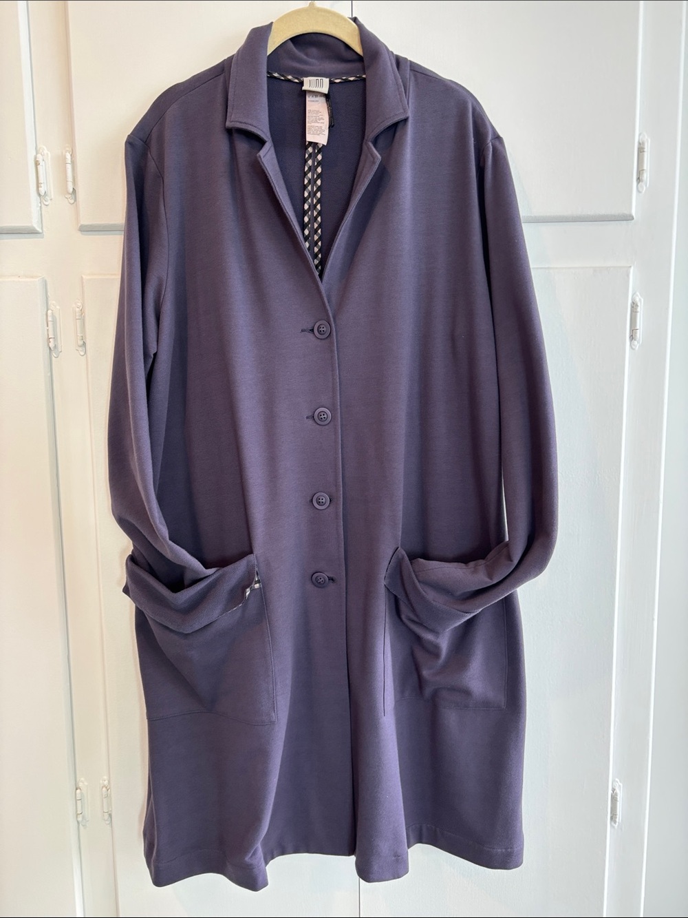 LUNN of Lilith Button-Front Jacket in Dusty Purple Size Large